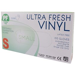 Vinyl Gloves - Small - Powder Free - Clear
